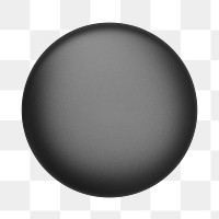 Black pin png, badge accessory on transparent background