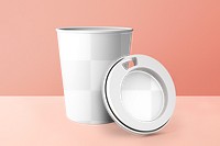 Png paper cup mockup transparent