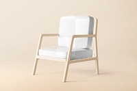 Armchair mockup png transparent, modern interior design