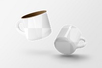 Mug mockup transparent png, hot drink