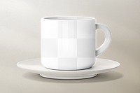 Mug mockup transparent png, hot drink