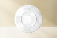 Plate png mockup transparent porcelain design