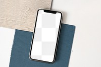 Phone screen png mockup, transparent aesthetic design