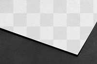 Blank paper png for letterhead, on black background
