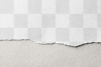 Torn paper png mockup, white design