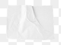 Png crinkle paper texture on transparent background