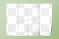 Poster png mockup, transparent paper