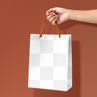 Shopping bag mockup png transparent, business branding