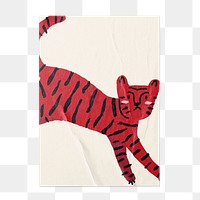 Tiger poster png transparent, Chinese New Year celebration