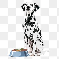 Fresh dog food png sticker, transparent background