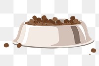 Dog food kibbles png sticker, transparent background