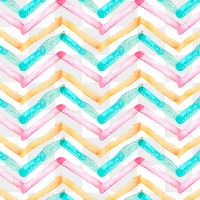 Png chevron seamless pattern, watercolor design, transparent background