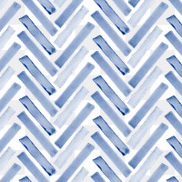 Png chevron seamless pattern, indigo blue watercolor design, transparent background