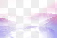 Png landscape background, gradient, transparent design