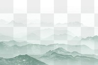 Png aesthetic landscape background, nature transparent design