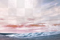 Aesthetic png landscape background, nature transparent design