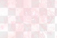 Aesthetic png rose background, floral transparent design