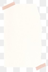 Png paper frame, aesthetic design on transparent background