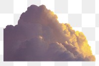 Cloud png border, sky element, transparent background