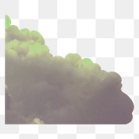 Cloud png border, sky element, transparent background