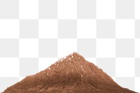 Mountain png sticker, nature design, transparent background