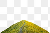 Uphill path png sticker, nature design, transparent background