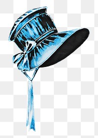 Blue bonnet png illustration in watercolor on transparent background