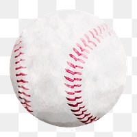 Baseball png illustration on transparent background