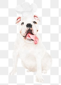 Dog png sticker, watercolor illustration, transparent background