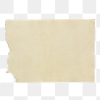Vintage paper note png, transparent background 