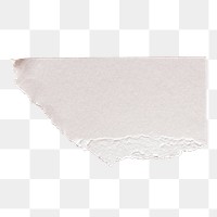 Ripped paper scrap png texture, transparent background 