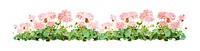 Flower bush png sticker, watercolor illustration on transparent background