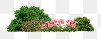 Garden landscape png sticker on transparent background