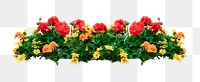 Flower bush png sticker on transparent background