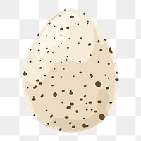 Quail egg png sticker, food illustration on transparent background