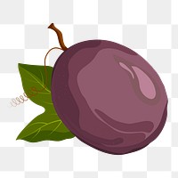 Passion fruit png sticker, cute illustration on transparent background