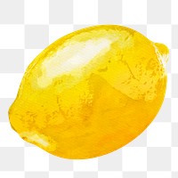 Lemon png clipart, fruit sticker on transparent background
