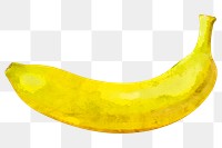 Banana png clipart, fruit sticker on transparent background