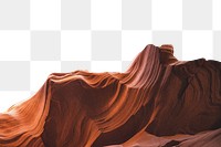 Antelope canyon png mountain border, transparent background