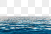 Ocean water png nature border, transparent background