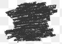 Wax crayon png stroke texture clipart, black design on transparent background