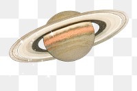 Sparkly Saturn png sticker, planet, galaxy aesthetic illustration, transparent background