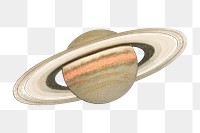 Saturn png sticker, planet, galaxy aesthetic illustration, transparent background