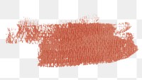 Orange watercolor png brush stroke texture clipart, transparent background