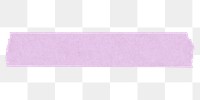 Purple washi tape png sticker, ripped paper with texture on transparent background