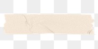 Torn washi tape png clipart, beige collage element on transparent background