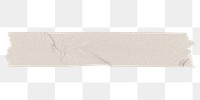 Beige washi tape png sticker, ripped paper with texture on transparent background