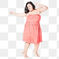 Chubby woman png clipart, plus size, watercolor illustration