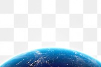Earth border png, environment collage element, transparent background