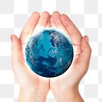 Planet Earth png sticker, transparent background